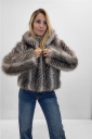 pelliccia con zip siberia